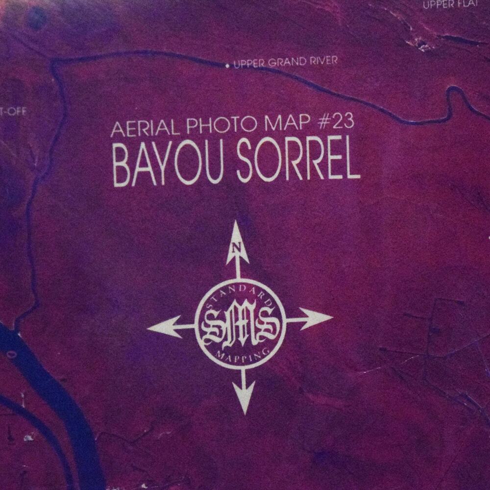 Aerial Photo Map Bayou Sorrel Iberville Parish LA Standard Mapping Servies 1992